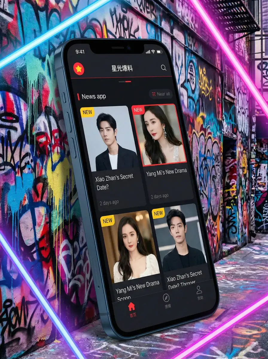 媚黑婊 APP界面展示 - 掌上吃瓜神器